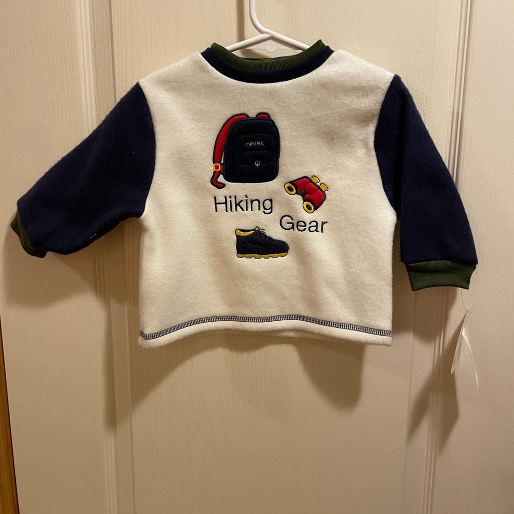 NWT Vintage Lovespun Hiking Gear fleece long sleeve/crewneck